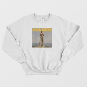 Golden Minimalist Simple Aesthetic Typography Cozy Unisex Sweatshirt